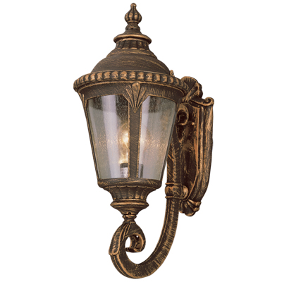 Trans Globe Lighting 5040 BC 1 Light Coach Lantern in Black Copper